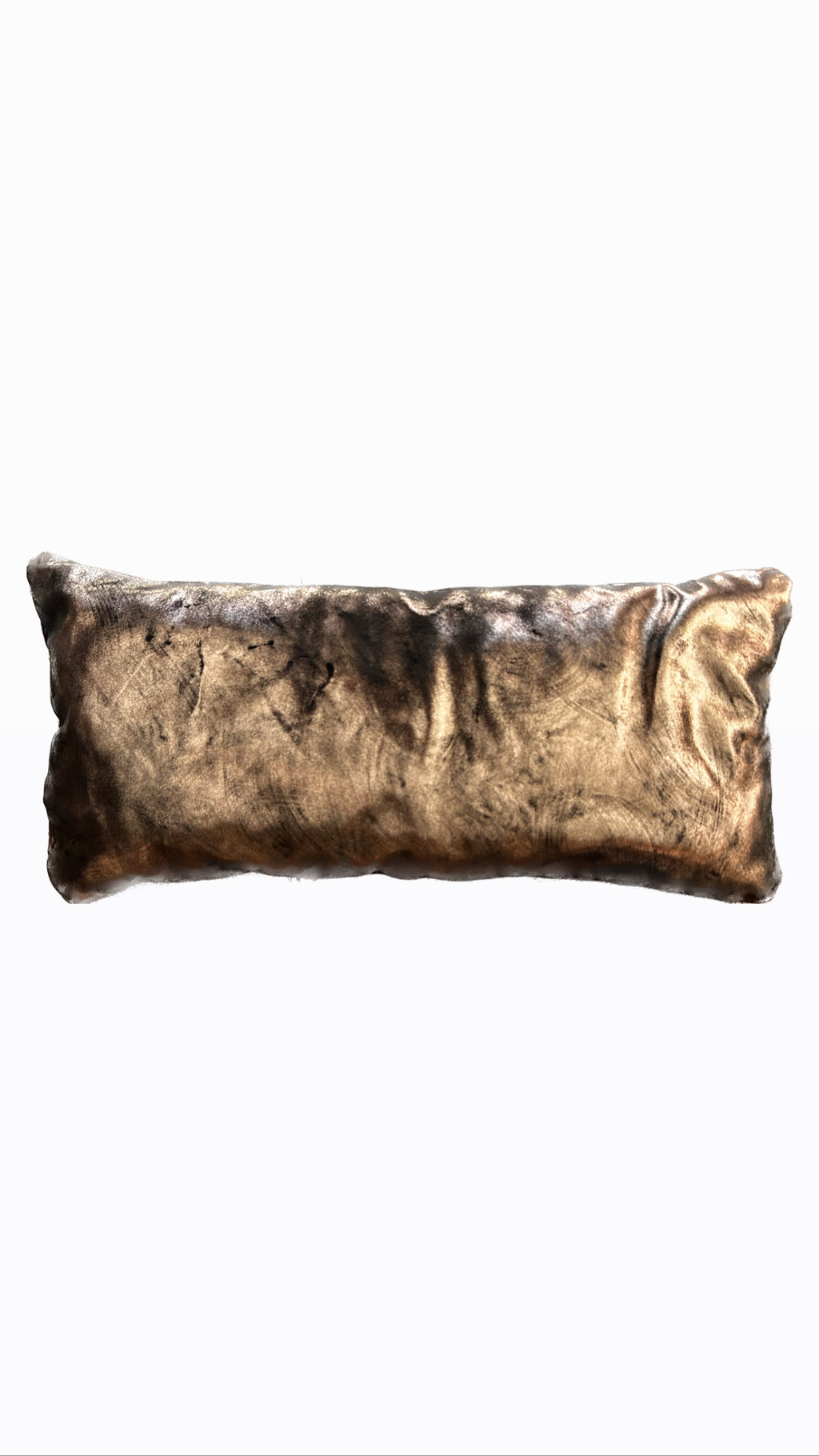 Funda cojín de piel con pelo doble vista