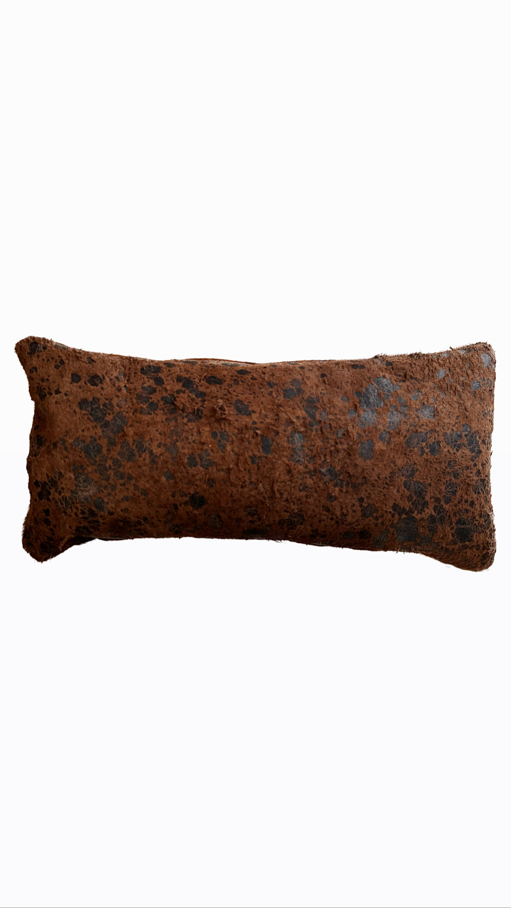 Funda cojín decorativo de piel con pelo doble vista