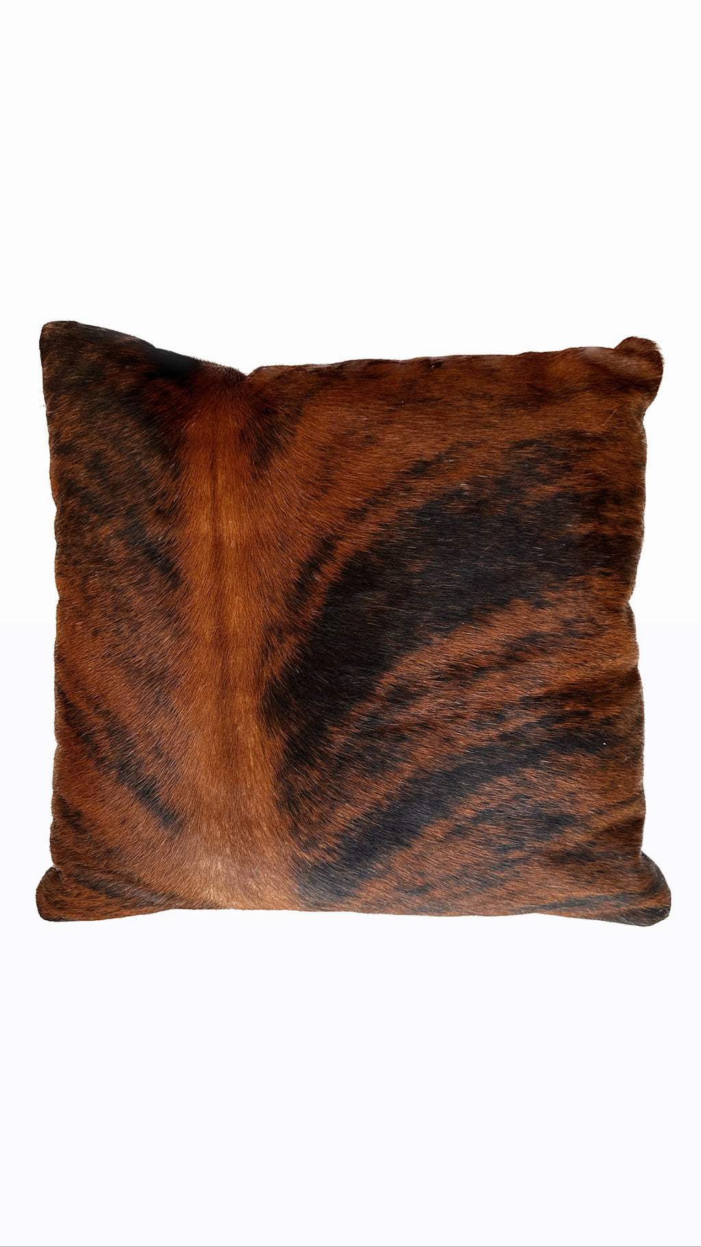 Funda cojín cuadrada  de piel pelo-rustico