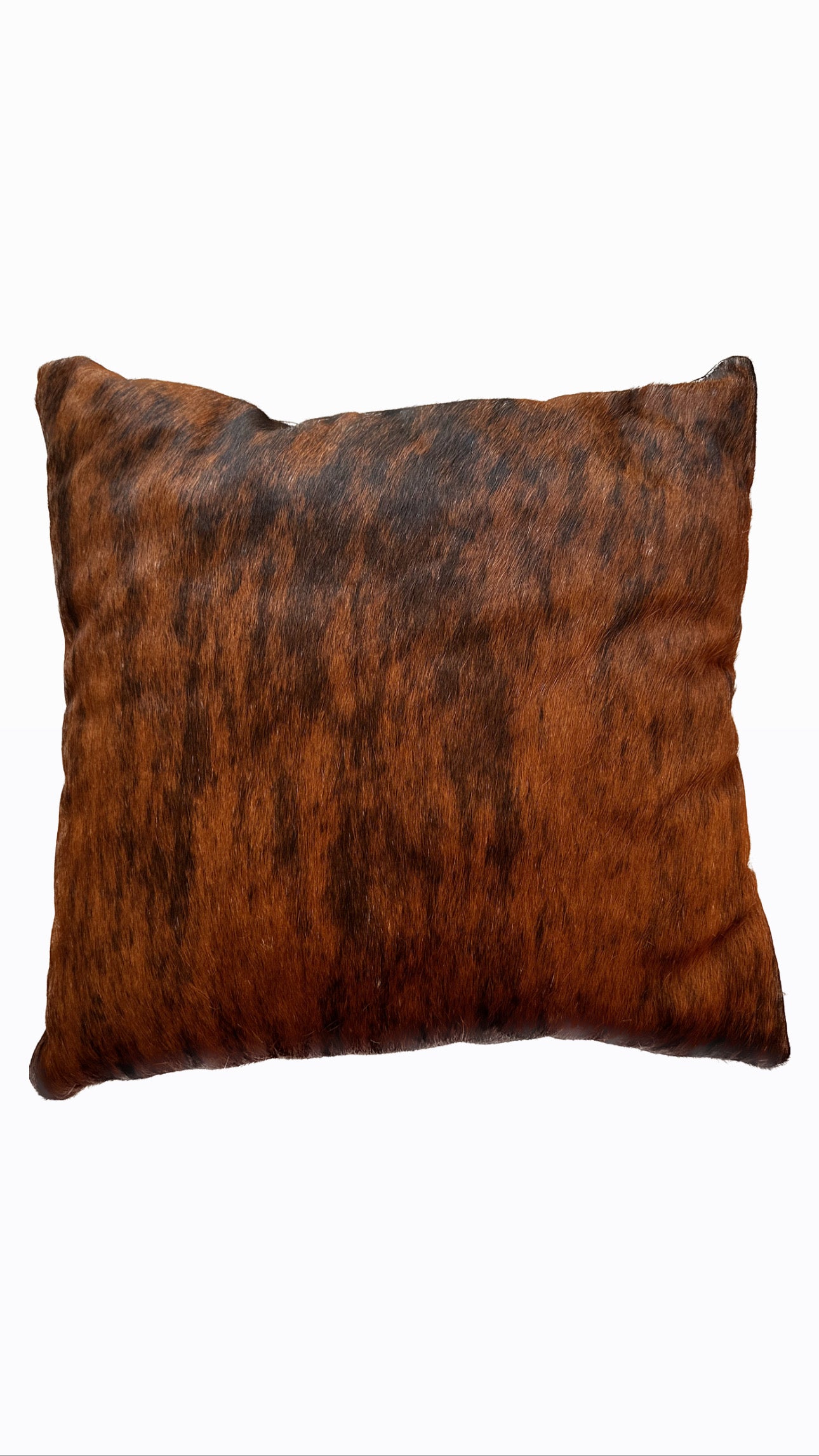 Funda cojin cuadrada de piel pelo-metal